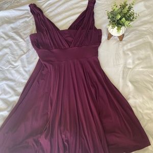 White House Black Market Burgundy Maxi Dress